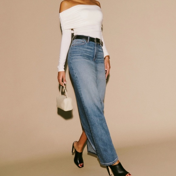 NWT REFORMATION Daria denim skirt size 27 - Picture 8 of 8